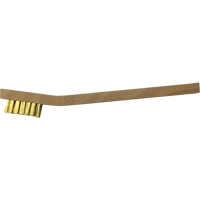 Small Cleaning Scratch Brushes, Brass, 3 x 7 Wire Rows, 7-3/4" Long OCP Construction Supplies