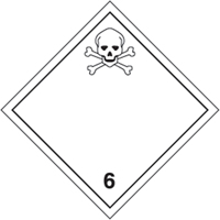 &eacute;tiquettes d'exp&eacute;dition TMD, Classe 6,1, Substances toxiques, Vinyle OCP Construction Supplies