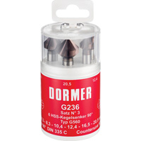 90° Countersink Set, 6 Pieces OCP Construction Supplies