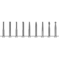 CLE-LINE 1855 Double Cut Carbide Burr Set, 9 Pieces OCP Construction Supplies