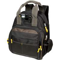 Techgear 53-Pocket Tool Backpack, 16" L x 13-1/4" W, Black, Polyester OCP Construction Supplies