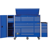 RX Series Side Cabinet, 3 Drawers, 19" W x 25" D x 61" H, Blue OCP Construction Supplies