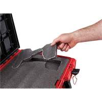 Coffre &agrave; outils avec partitions ajustables Packout, 20-7/10" x 15-1/5" x 6-1/5", Noir/Rouge OCP Construction Supplies