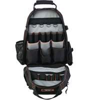 Arsenal&reg; 5843 Tool Backpack, 13-1/2" L x 8-1/2" W, Black, Polyester OCP Construction Supplies