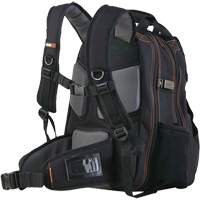 Arsenal&reg; 5843 Tool Backpack, 13-1/2" L x 8-1/2" W, Black, Polyester OCP Construction Supplies