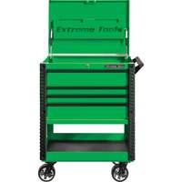 EX Deluxe Series Tool Cart, 4 Drawers, 22-7/8" L x 33" W x 44-1/4" H, Green OCP Construction Supplies