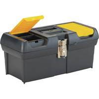 Coffre &agrave; outils avec plateau de s&eacute;rie 2000, 16" la x 7-1/10" p x 8-1/10" h, Noir/Jaune OCP Construction Supplies