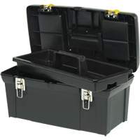 Coffre &agrave; outils avec plateau de s&eacute;rie 2000, 24" la x 11-1/4" p x 11" h, Noir/Jaune OCP Construction Supplies