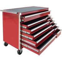 Industrial Tool Cart, 12 Drawers, 56" W x 24-1/2" D x 38-1/8" H, Red OCP Construction Supplies