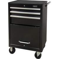Chariot &agrave; outils industriel, 3 tiroirs, 29-4/5" la x 21-1/5" p x 38-4/5" h, Noir OCP Construction Supplies