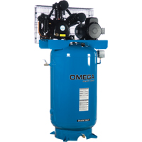 Compresseurs d'air s&eacute;rie industrielle - Compresseurs horizontaux - Deux &eacute;tages, 66,6 gal. (80 gal. US) OCP Construction Supplies