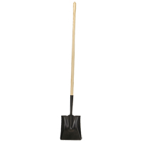 Pelle &agrave; bout carr&eacute;, Bois, Lame Acier durci, Manche en Droit, Longueur 49-1/2" OCP Construction Supplies