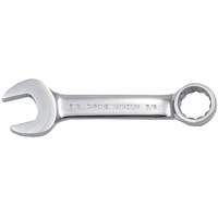 Fully Polished Stubby Combination Wrench, 12 Point, 3/8", Chrome Finish OCP Construction Supplies
