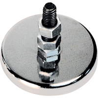 Aimants ronds &agrave; profil bas, dia. 2-1/32", Force de 13 lb OCP Construction Supplies