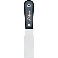 Putty Knife Stiff, Steel Blade, 1-1/4" Wide, Polypropylene Handle OCP Construction Supplies