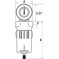 Filtres &agrave; air comprim&eacute;, Modulaire, 2-1/2" NPT, Drain Automatique OCP Construction Supplies