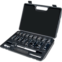 Jeu de douilles, 20 Mcx, Prise de 3/8", Profond OCP Construction Supplies