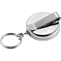 The Original Key Reel, Chrome, 24" Cable, Belt Clip Attachment OCP Construction Supplies