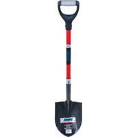 Heavy-Duty Round Point Shovel, Carbon Steel Blade, Fibreglass, D-Grip Handle OCP Construction Supplies