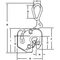 &eacute;lingue l&egrave;ve-t&ocirc;le GXL, 1000 lb (0,5 tonne), Ouverture de la m&acirc;choire de 1/16" - 5/8" OCP Construction Supplies