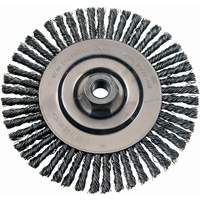 Brosses m&eacute;talliques &agrave; touret, Dia. 4-7/8", Fils 0,02", Arbre 5/8"-11, Acier inoxydable OCP Construction Supplies