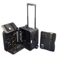 Trousse d'outils de service mobile sur 2 roues, 16-3/4" la x 13-1/2" p x 20" h, Noir OCP Construction Supplies