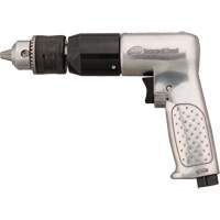 Reversible Air Drill, 4 CFM, 1/4" NPTF, 94 dBA, 1/2" Chuck, Keyed OCP Construction Supplies