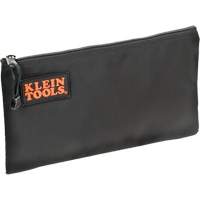 Zipper Tool Pouch, Ballistic Nylon, 1 Pockets, Black OCP Construction Supplies