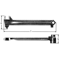 Bung Wrenches, 2-1/2", 15-1/15" Length OCP Construction Supplies