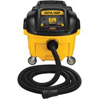 Heavy-Duty HEPA Wet-Dry Dust Extractor Vacuum, 20" x 19" x 20" OCP Construction Supplies