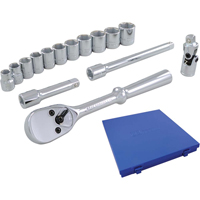 Socket & Attachment Set, 15 Pcs, 3/8" Drive Size OCP Construction Supplies