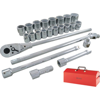 Jeu de douilles et accessoires, 26 Mcx, Prise de 3/4" OCP Construction Supplies