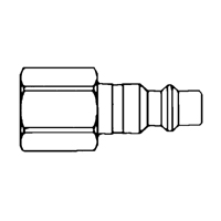 Quick Couplers - 1/2" Industrial, One Way Shut-Off - Plugs, 3/8" OCP Construction Supplies
