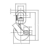 Latched Swivel Hoist Hook OCP Construction Supplies