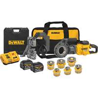 FlexVolt&reg; Max* Cordless Pipe Threader Kit with Dieheads, 30 RPM, 1/2" - 2" Pipe Thread OCP Construction Supplies