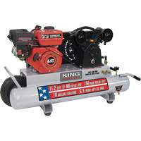 Wheelbarrow Air Compressor, Gas, 10 Gal. (12 US Gal), 150 PSI OCP Construction Supplies