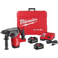 M18 Fuel SDS Plus Rotary Hammer Kit, 18 V, 1", 2 ft-lbs., 1330 RPM OCP Construction Supplies