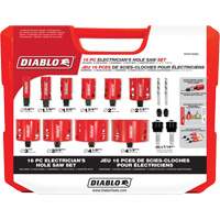 Ensemble de scie-cloche bim&eacute;tallique pour &eacute;lectricien, 16 morceaux OCP Construction Supplies