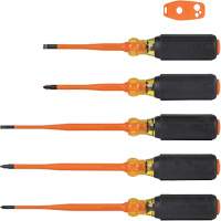 Slim-Tip Insulated Screwdriver Set, 1000 V, 6 Pcs OCP Construction Supplies