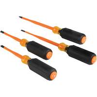 Slim-Tip Insulated Screwdriver Set, 1000 V, 4 Pcs OCP Construction Supplies