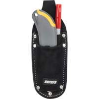 Utility Pouch, Knife Holder, Leather, 3 Pockets OCP Construction Supplies