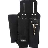 Lineman's Tool Pouch, Multiple Tool Holder, Leather, 3 Pockets OCP Construction Supplies