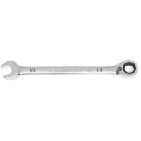 90-Tooth Reversible Ratcheting Wrench, 12 Point, 1/2", Chrome/Polished Finish OCP Construction Supplies
