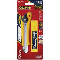 Heavy-Duty Utility Knife with Replacement Blades, 18 mm, Stainless Steel Blade OCP Construction Supplies