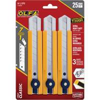 H-1 Classic Extra Heavy-Duty Utility Knife with Rubber Grip Inset, 25 mm OCP Construction Supplies
