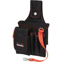 Small Technician's Pouch, Ballistic Polyester, Black/Red OCP Construction Supplies