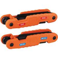 Pro Folding Hex Key Set, 21 Pcs., Metric & Imperial OCP Construction Supplies