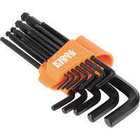 L-Style Ball-End Hex Key Wrench Set, 12 Pcs., Imperial OCP Construction Supplies