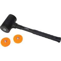 Dead Blow Hammer, 45 oz. Head Weight, Polyurethane Face, Fibreglass Handle, 13" L OCP Construction Supplies