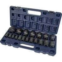 SAE Socket Set, 19 Pcs, Impact, 1/2" Drive Size OCP Construction Supplies